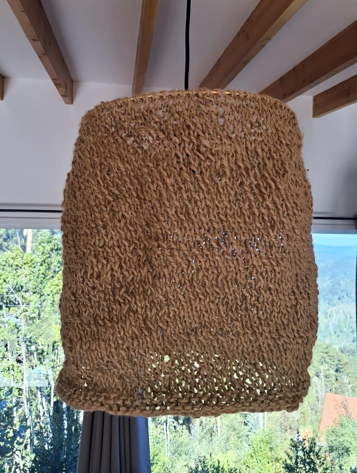 Lampara tejida Caqui