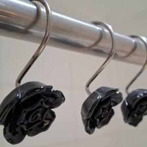 SET GANCHOS CORTINA BAÑO 12 U.