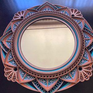 Espejo Decorativo "Zenith" | Mandala 3D Multicapa (75 cm)